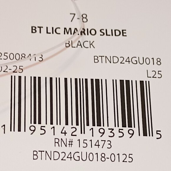 NEW Ground Up Nintendo Toddler Mario and Luigi Slides Sandals - Picture 5 of 6